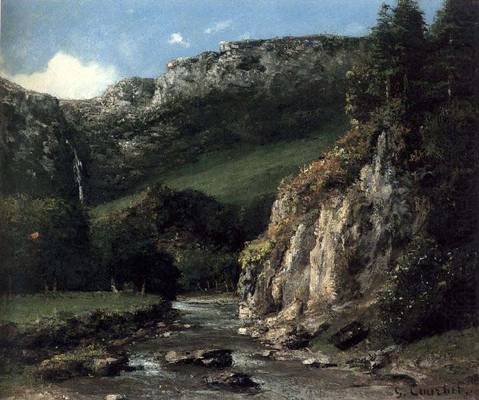 Stream in the Jura Mountains, Gustave Courbet